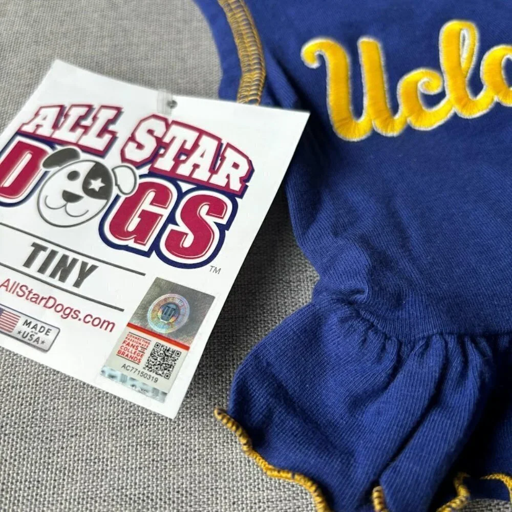 NCAA UCLA Bruins Cheerleader Dog Dress, Tiny